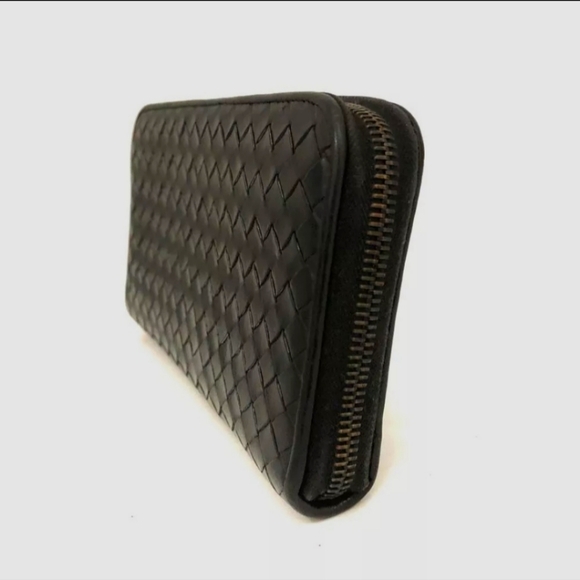 Bottega Veneta Intrecciato Lambskin Zip Around Long Wallet - Picture 7 of 8